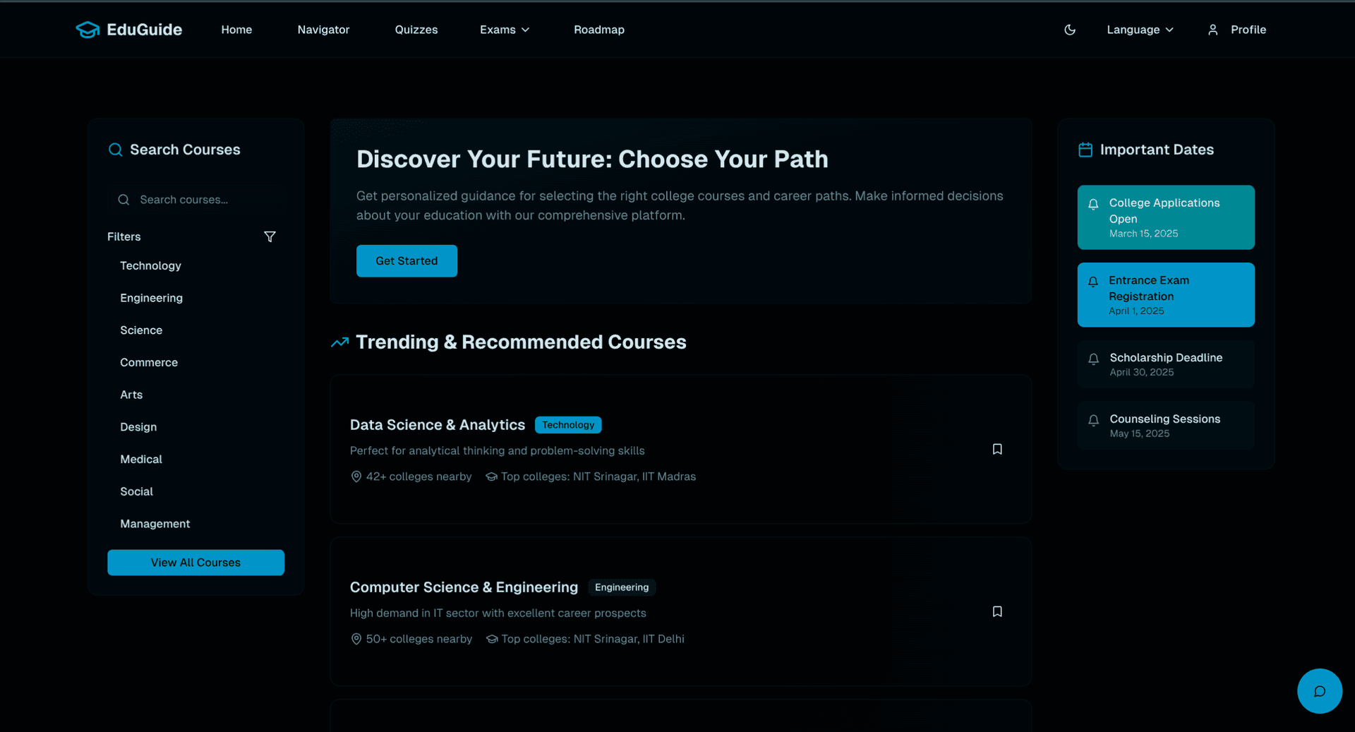EduGuide: One-Stop Career & Education Advisor